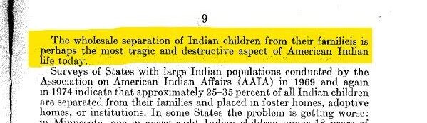 An excerpt from the Congressional report