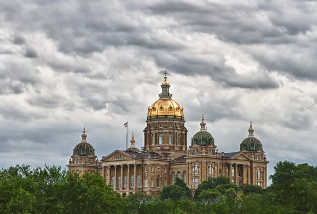 The Iowa State Capitol.