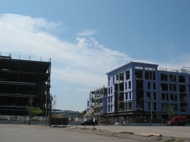 The new Charlesview Residences under construction