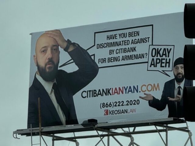 A billboard ad for a law firm in Glendale, California.