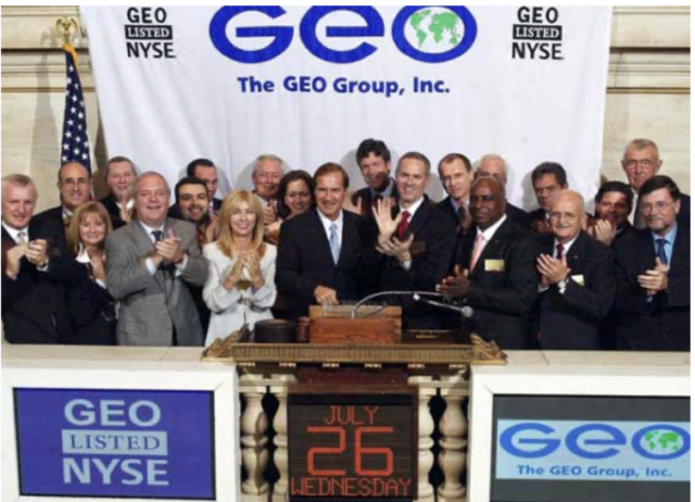 GEO Group at NYSE in 2006 when they changed their ticker code to GEO.